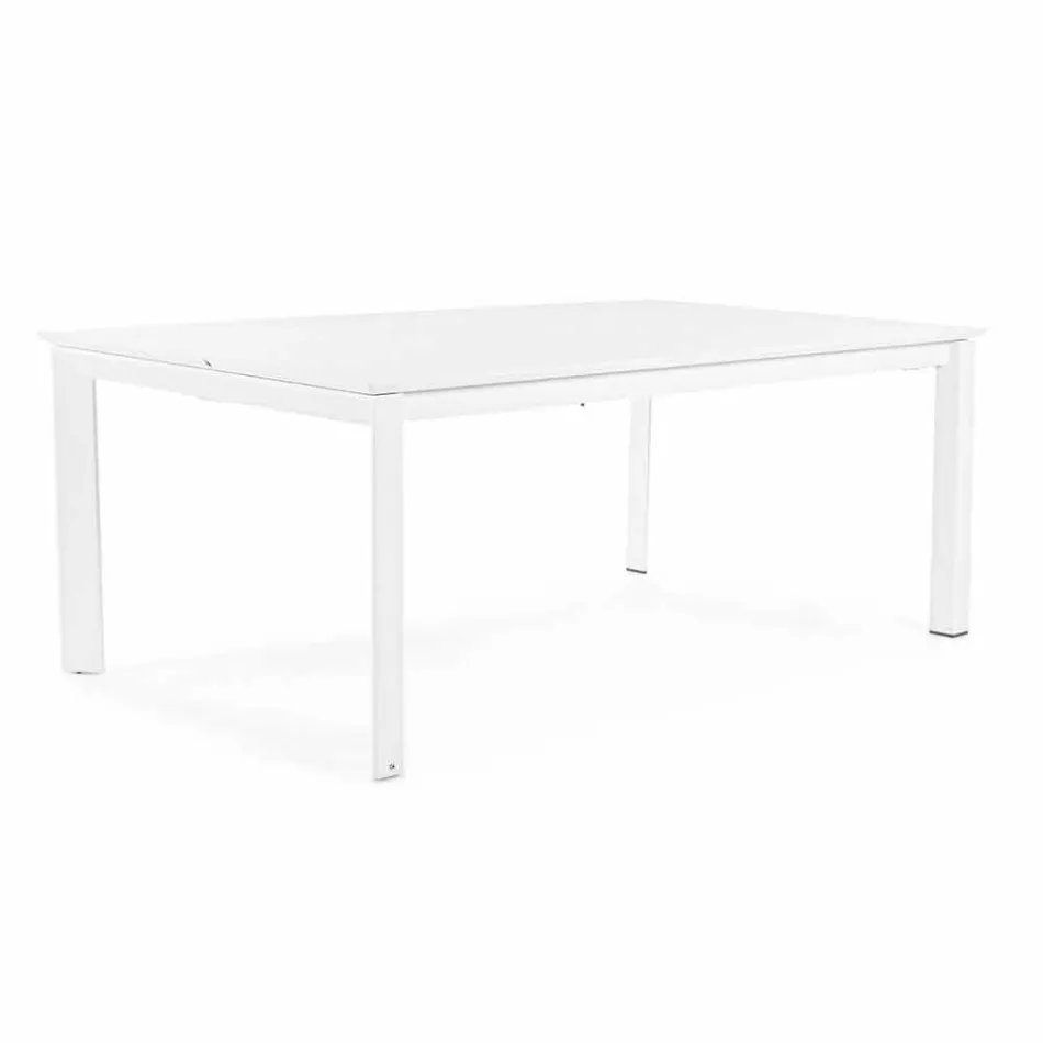 Ausziehbarer Tisch in modernem Aluminiumdesign für Homemotion im Freien - Casper Viadurini