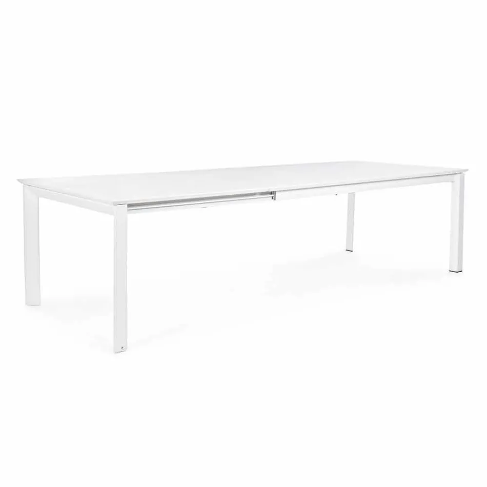 Ausziehbarer Tisch in modernem Aluminiumdesign für Homemotion im Freien - Casper Viadurini