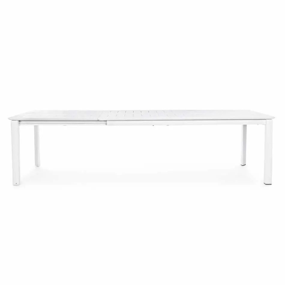 Ausziehbarer Tisch in modernem Aluminiumdesign für Homemotion im Freien - Casper Viadurini