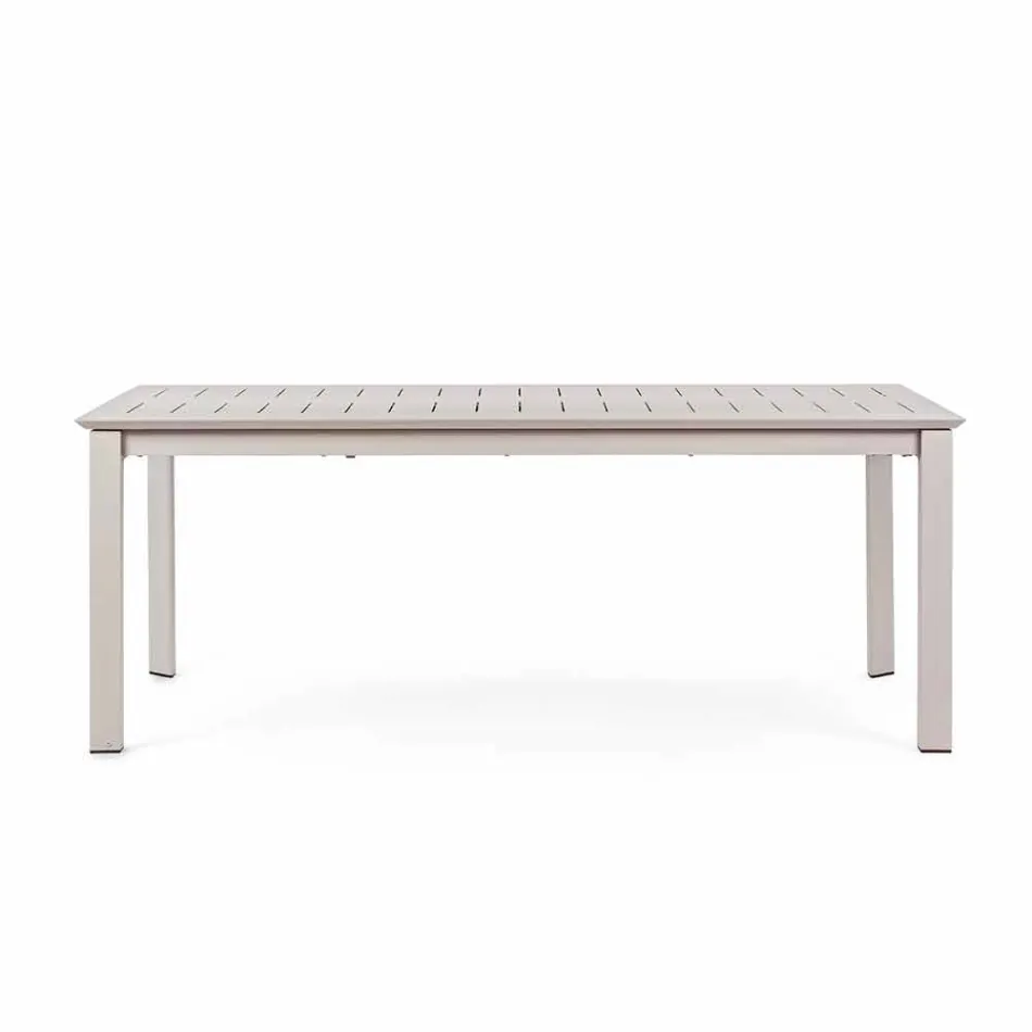 Ausziehbarer Tisch in modernem Aluminiumdesign für Homemotion im Freien - Casper Viadurini