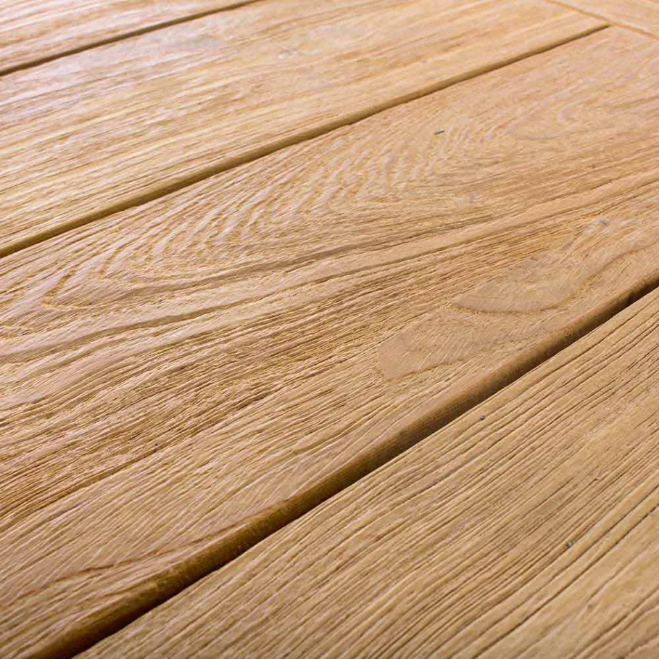 Ausziehbarer hölzerner Garten-Designtisch für 6 Personen Homemotion - Hunter Viadurini