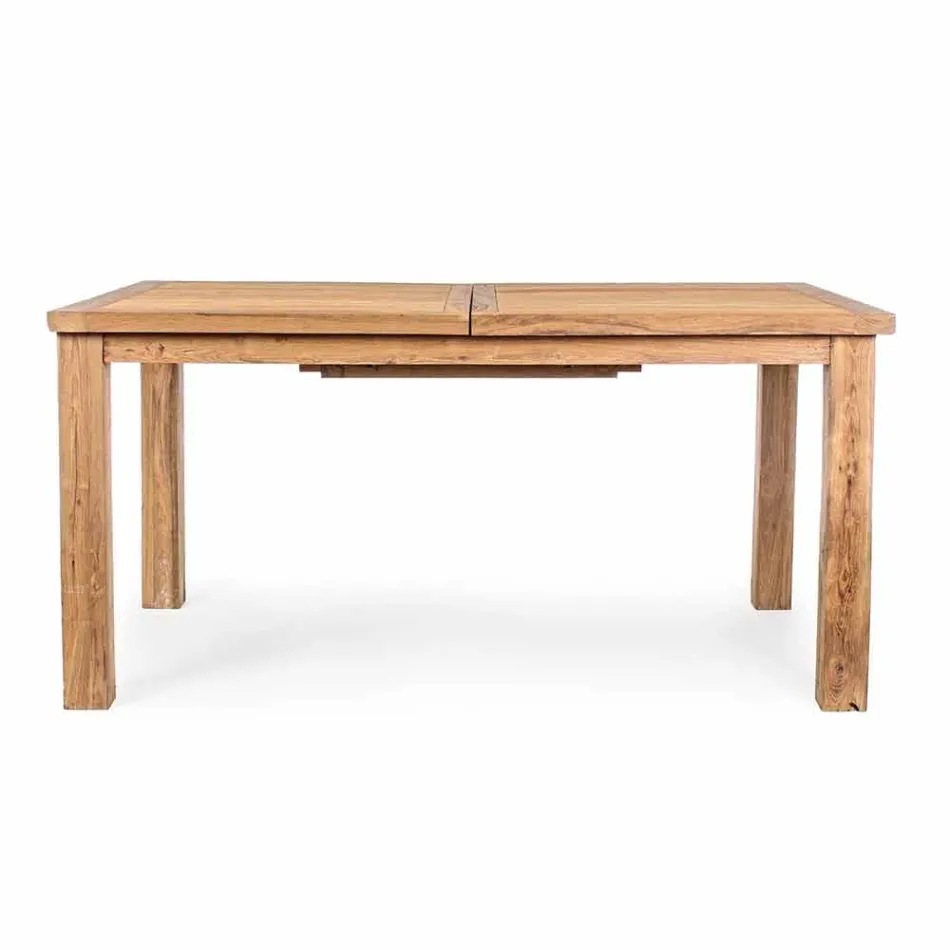 Ausziehbarer hölzerner Garten-Designtisch für 6 Personen Homemotion - Hunter Viadurini