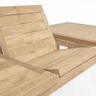 Ausziehbarer hölzerner Garten-Designtisch für 6 Personen Homemotion - Hunter Viadurini