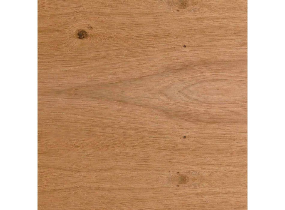 Ausziehbarer Tisch aus Eschenholz mit Seitenbändern aus Esche - Ketla Viadurini