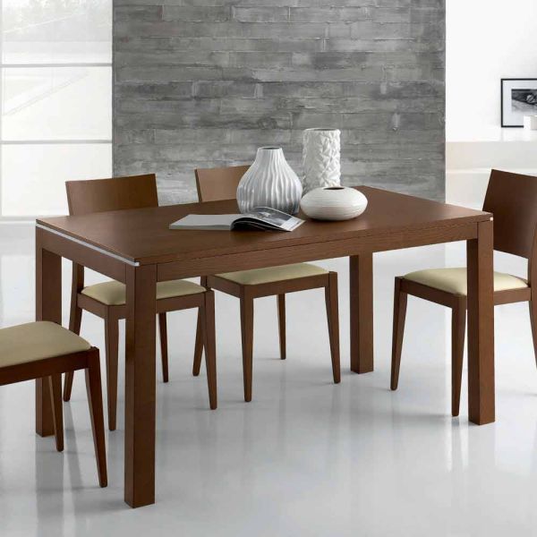 Ausziehbarer designtisch bis zu 350 cm aus eschenholz made in italy - ketla