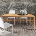 Ausziehbarer Tisch aus massivem Eschenholz, hergestellt in Italien – Judit