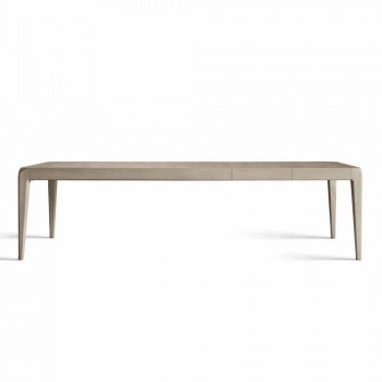 Ausziehbarer Tisch in natürlichen grauen Nussbaum modernes Design Matis