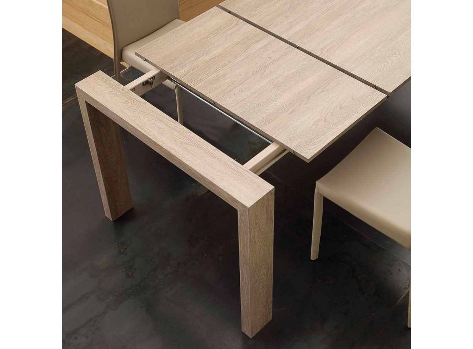 Ausziehbarer Tisch aus Melamin und modernem MDF Jesi Viadurini