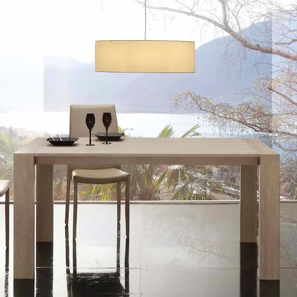 Ausziehbarer Tisch aus Melamin und modernem MDF Jesi Viadurini