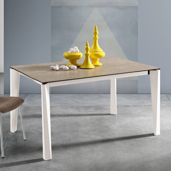 Ausziehbarer glaskeramiktisch fokos terra finish made in italy - ariel