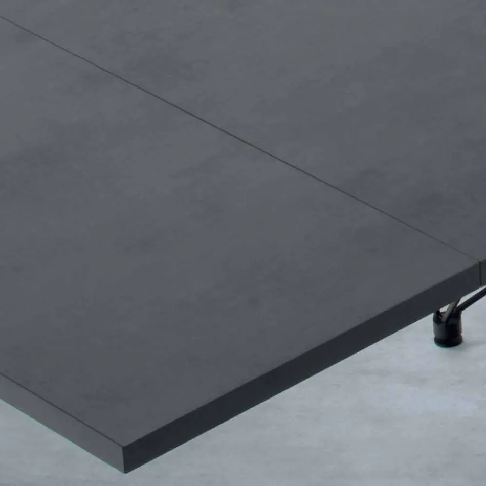 Moderner ausziehbarer 14-Sitzer-Tisch mit Laminatplatte, hergestellt in Italien – Ezzellino Viadurini