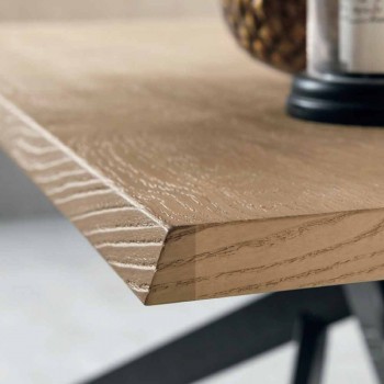 Moderner ausziehbarer Tisch aus Eichenholz Made in Italy - Oncino