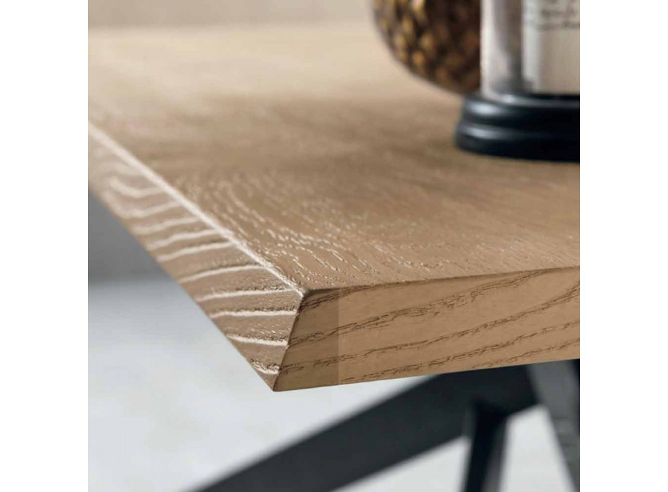 Moderner ausziehbarer Tisch aus Eichenholz Made in Italy - Oncino