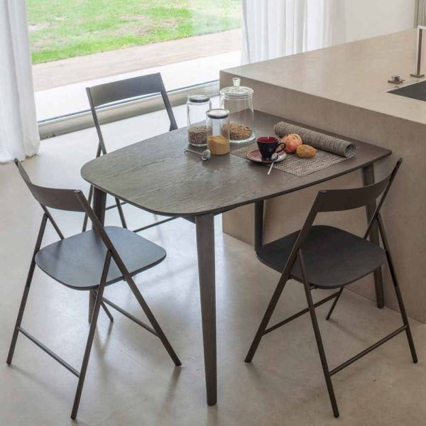 Esstisch ausziehbar bis 170 cm aus furniertem holz - nutello