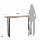 Hoher Bartisch aus Stahl und MDF – Orange Viadurini