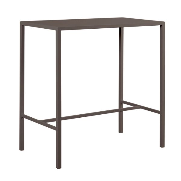 Garten-hochtisch aus verzinktem stahl made in italy - vesna
