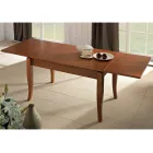 Klassischer ausziehbarer Tisch aus handwerklichem Holzfurnier - Karim Viadurini