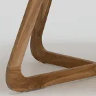 Tisch mit Okumè-Platte mit Mikrozement-Finish, hergestellt in Italien – Bluse Viadurini