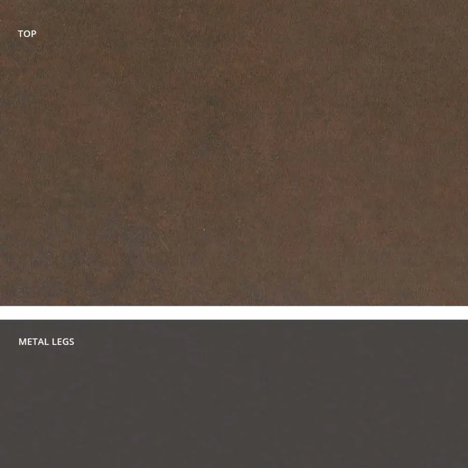 Tisch mit Platte aus italienischer moderner Glaskeramik, Mitia Viadurini