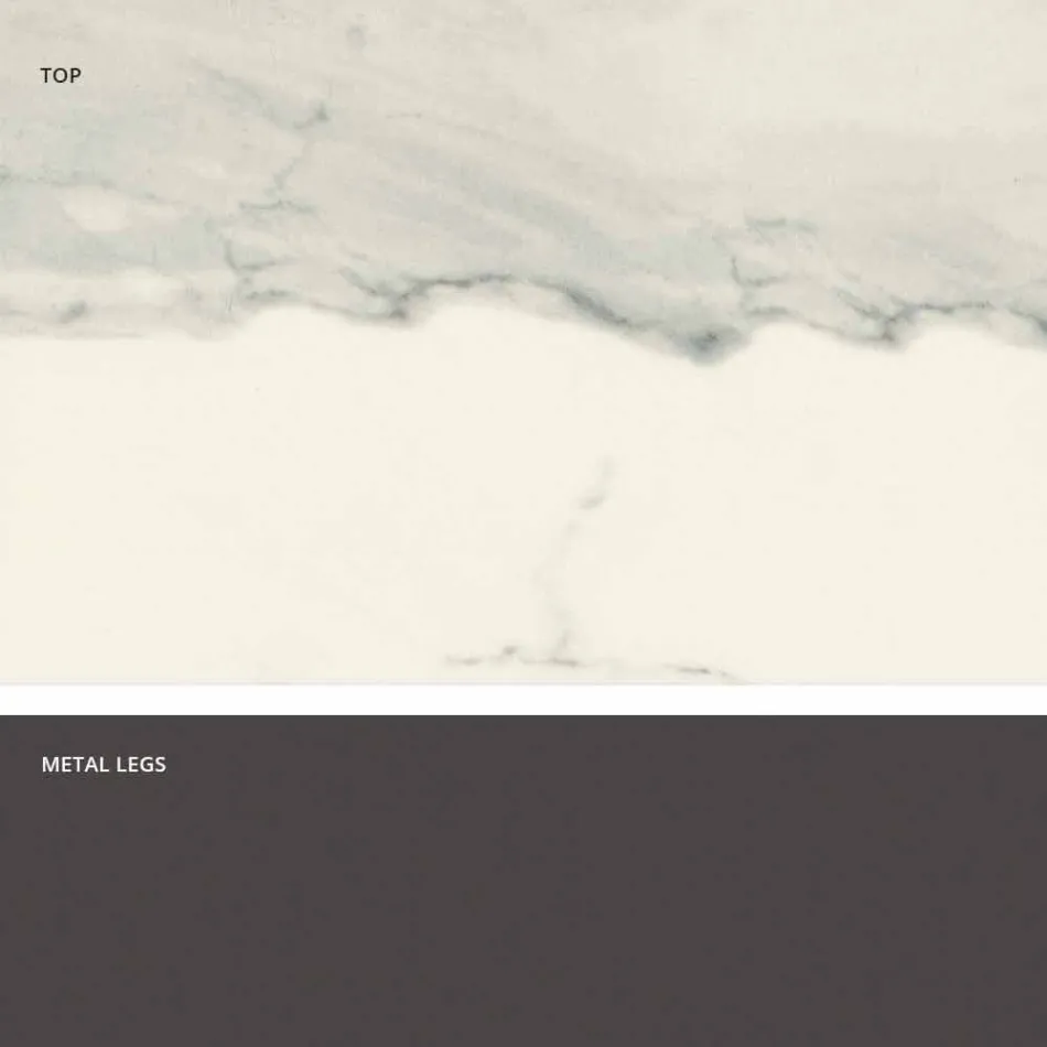 Tisch mit Platte aus italienischer moderner Glaskeramik, Mitia Viadurini