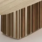 Lunaria-Tisch mit Marmorplatte und Metallgestell, hergestellt in Italien Viadurini