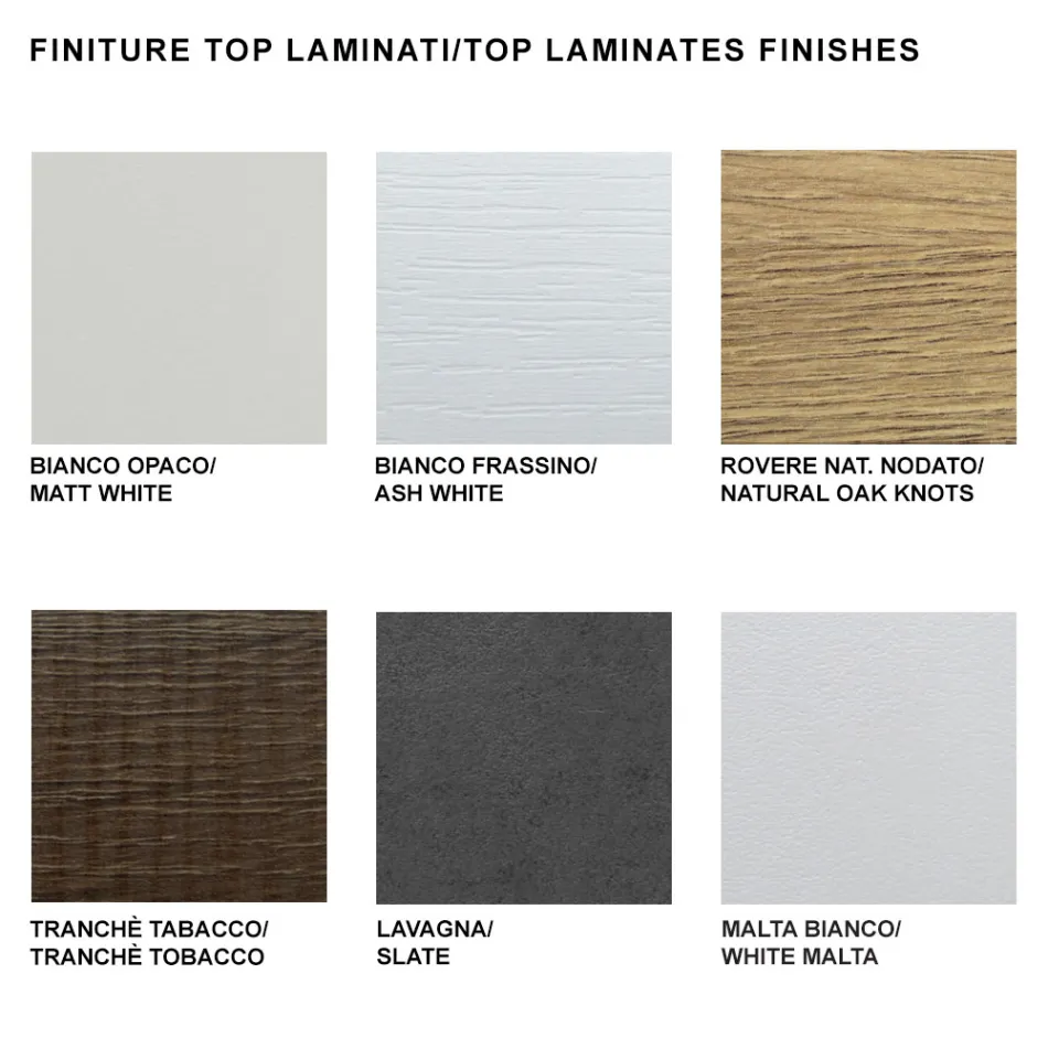 Ausziehbarer Konsolentisch bis 325 cm aus Laminat Made in Italy – Dalmatiner Viadurini