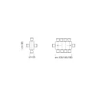 Ausziehbarer Konsolentisch aus furniertem Holz, hergestellt in Italien – Gordito Viadurini