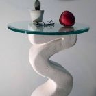 Rundkonsolentisch aus Stein und Kristall Design Babylas Viadurini