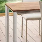 Ausziehbarer Küchentisch bis 240 cm Holzoptik Made in Italy - Maltesisch Viadurini