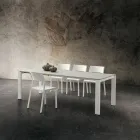 Ausziehbarer Küchentisch bis 240 cm aus edlem HPL, hergestellt in Italien – Jupiter Viadurini