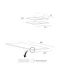 Ausziehbarer Küchentisch Bis zu 280 cm aus Holz Made in Italy - Carlino Viadurini