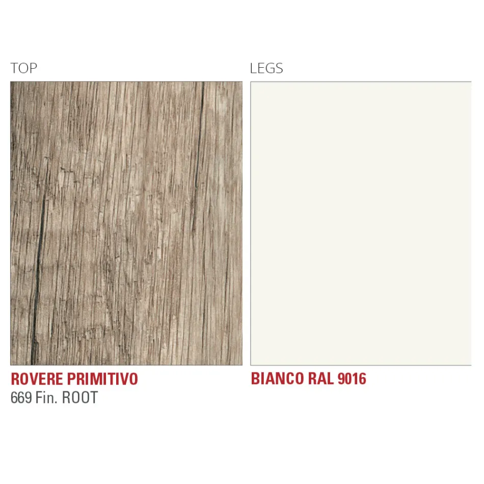 Küchentisch aus HPL mit edlem Made in Italy-Metallgestell – Pinocchio Viadurini