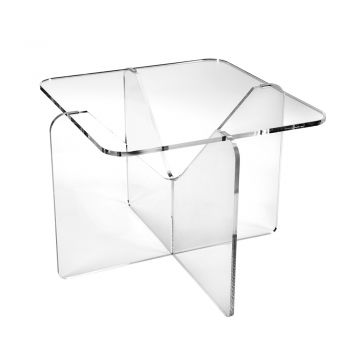 Design Couchtisch aus transparentem oder geräuchertem Plexiglas - Draco