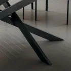 Küchentisch aus Laminat mit Metallstruktur, hergestellt in Italien – Carlino Viadurini