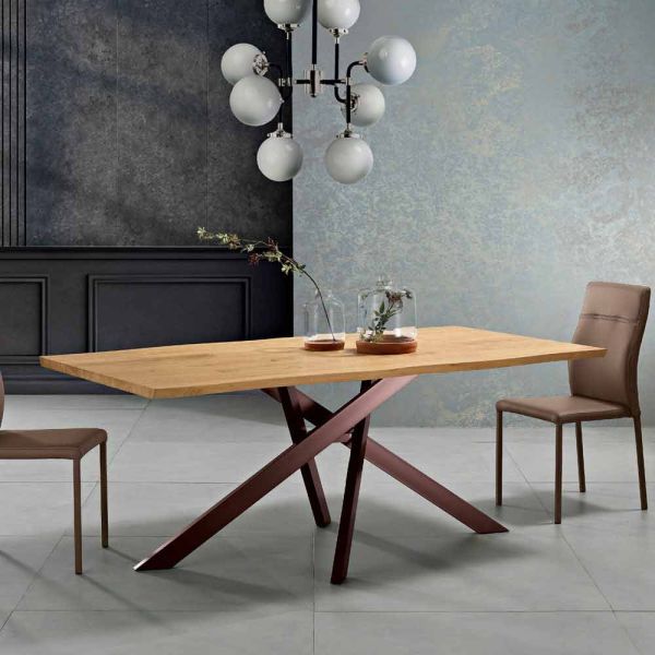 Design massivholz esstisch made in italy, dionigi