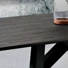 Küchentisch aus MDF und Metall made in Italy, Wilmer Viadurini