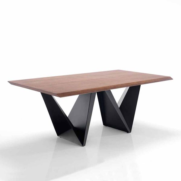 Küchentisch aus mdf und metall modernes design - helene