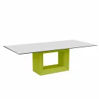 Gartentisch 200x100 cm Vela von Vondom, aus Polyethylenharz Viadurini