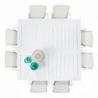 Ausziehbarer Outdoor-Tisch bis 160 cm aus Aluminium, Homemotion – Andries Viadurini