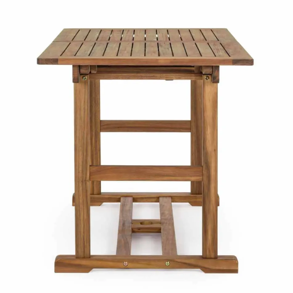 Ausziehbarer Tisch im Freien Bis zu 160 cm in Akazienholz - Wolke Viadurini