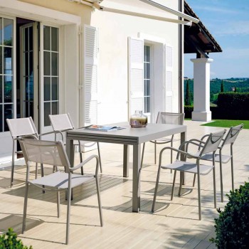 Ausziehbarer Tisch im Freien Bis zu 280 cm aus Metall Made in Italy - Dego