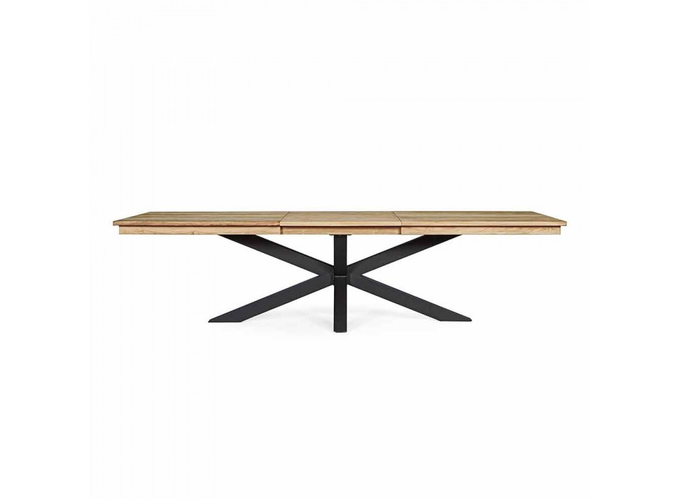 Ausziehbarer Tisch im Freien Bis zu 300 cm in Teak Homemotion - Selenia