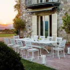 Ausziehbarer Gartentisch bis 320 cm aus verzinktem Stahl Made in Italy - Pearl Viadurini