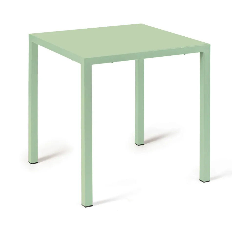 Outdoor-Tisch mit Gestell aus verzinktem Stahl Made in Italy - Azul Viadurini