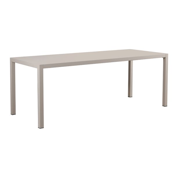 Rechteckiger gartentisch aus verzinktem stahl made in italy - azul