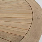 Outdoor-Tisch aus Teakholz mit drehbarer Mittelplatte, Homemotion – Dimitris Viadurini