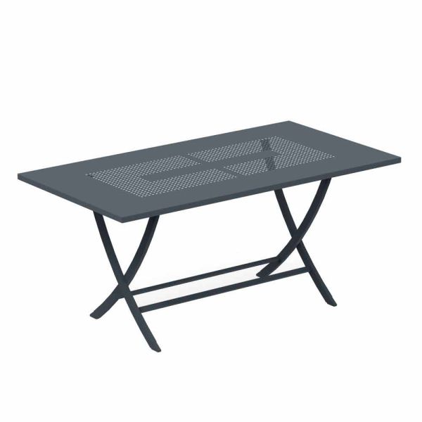 Klappbarer tisch im freien aus modern lackiertem metall made in italy - doria