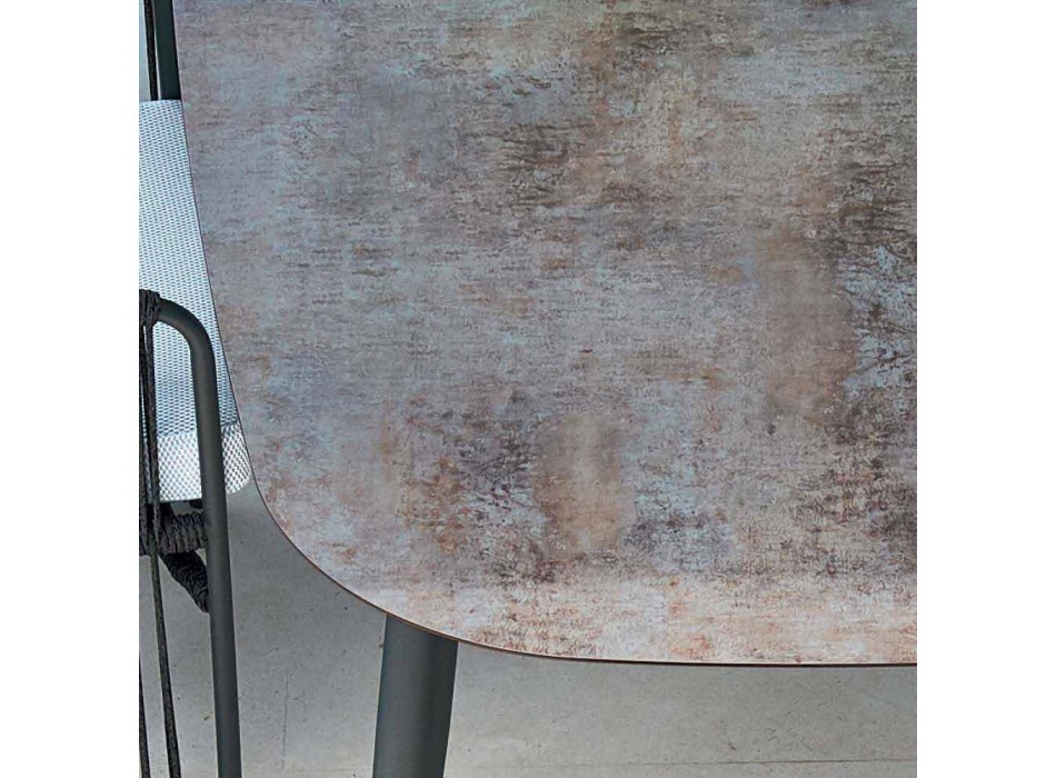 Varaschin Ellisse Design Außentisch aus farbigem Aluminium