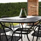 180 cm langer Gartentisch aus Metallgeflecht, hergestellt in Italien - Lirion Viadurini