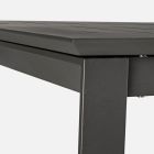 Ausziehbarer Gartentisch auf 240 cm aus Aluminium, Homemotion – Pemberton Viadurini